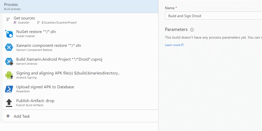 New PowerShell task new-powershell-task